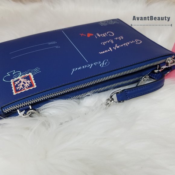 Kate Spade Postcard Crossbody Off the grid Blue - Picture 10 of 14